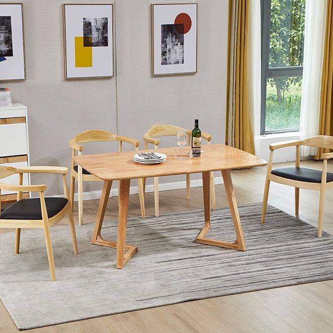 Chaises de salle à manger en bois de style scandinave, chaise d'appoint à dossier ouvert, pour la maison