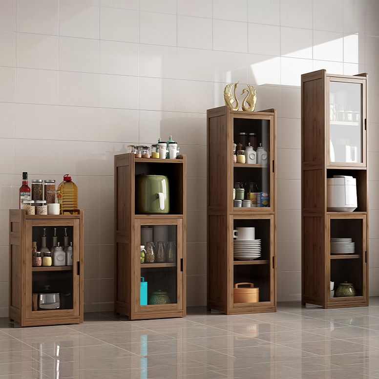 Scandinavian Style Bookshelf Engineer Wood with Door Bookcase for Office