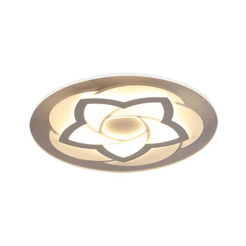 16"/19.5"/23.5"/29.5" W Flower Flush Light Modern Acrylic Ultra Thin Led Flush Ceiling Light for Bedroom