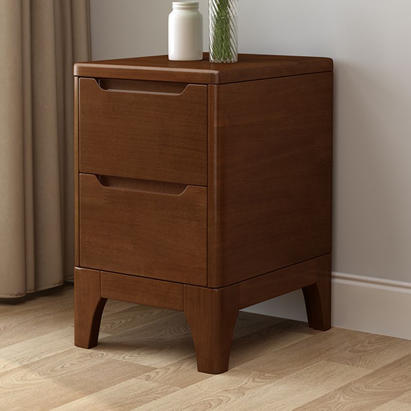 Solid Wood Night Table Contemporary Bed Nightstand for Bedroom