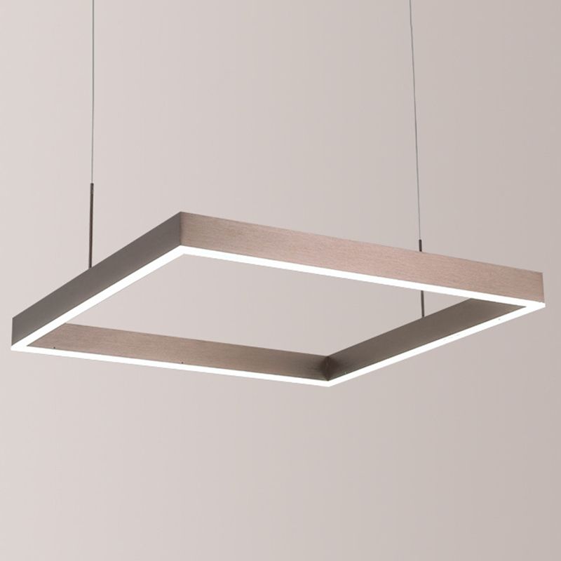 Luce a sospensione acrilica quadrata Light Light Modern Light LEDELIER Apparecchi di illuminazione il lampadario