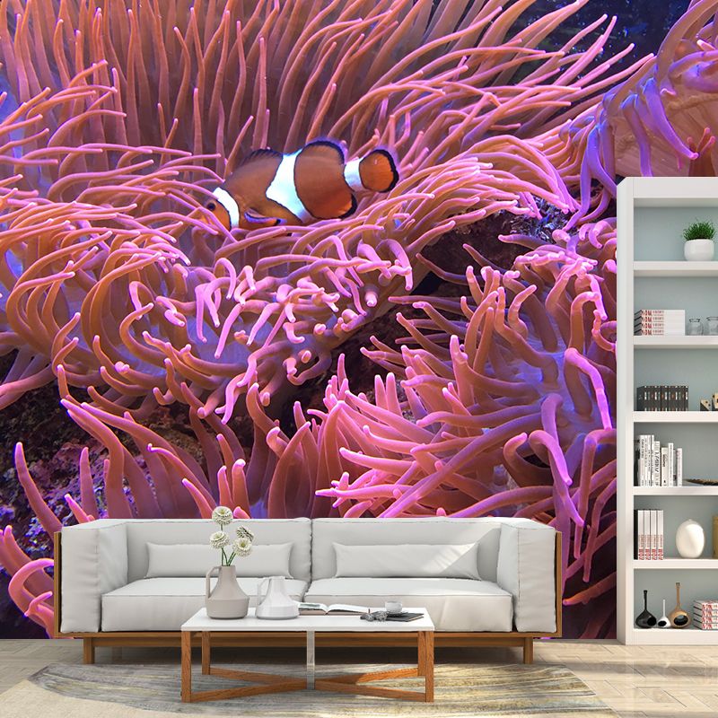 Decorative Wall Mural Coral Patterned Living Room Wall Mural