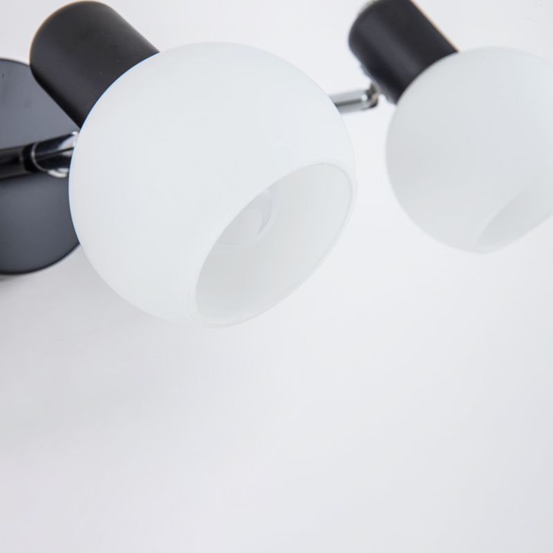 American Simple Makeup Mirror Lamp Glass Shade Mirror Light for Bathroom