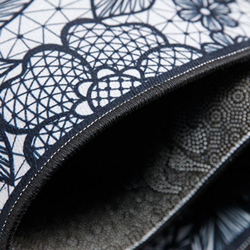 Fancy Carpet Simple Abstract Print Area Rug Polyester Stain Resistant Rug for Home Decor