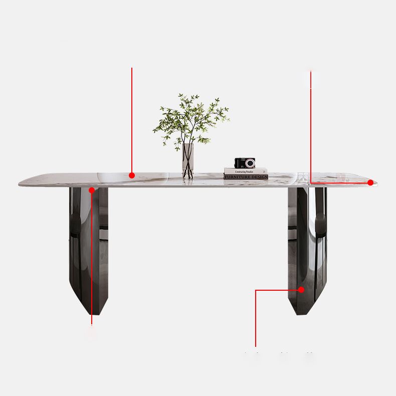Rectangle Dining Table Sintered Stone Dining Table for Kitchen