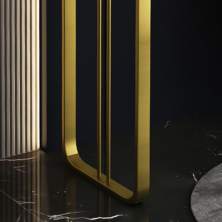 5-Drawer Glam Stone Makeup Dressing Table Stool Set - 51.18" H