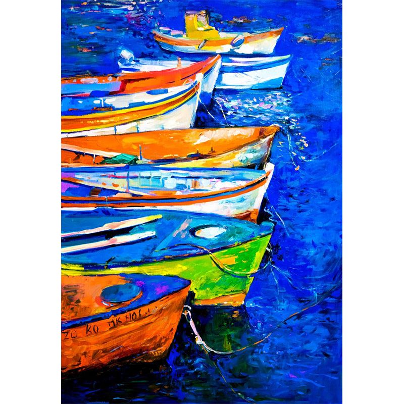 Classic Oil Painting Scenery Mural Decal Bright Color Stain Resistant Wall Decor for Room