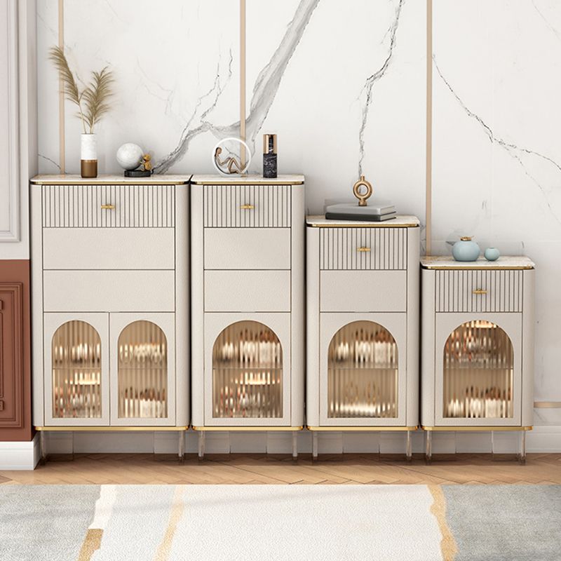 11.7-inch Width Glam Storage Chest Dresser Stone Storage Chest