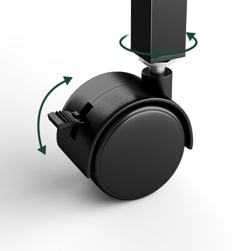 Modern Style Bookshelf Wooden Open Back Bookcase with Caster Wheels for Home