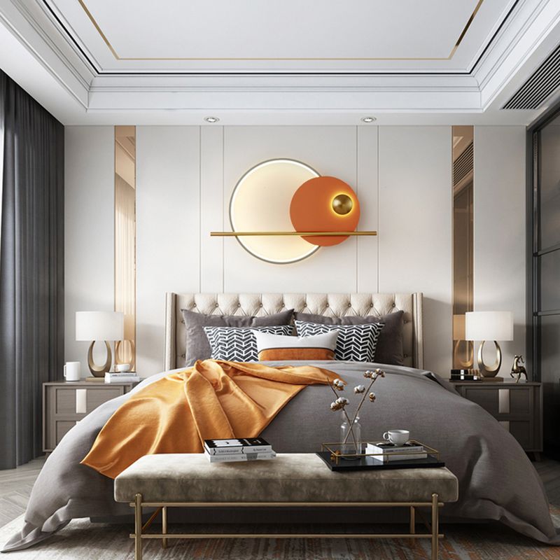 Geometry Shape Metal Wall Lights Modern Style Wall Mount Lighting