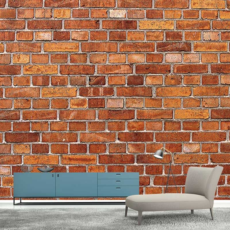 Brick Wall Background Stain Resistant Wall Murals for Restaurant, Personalized