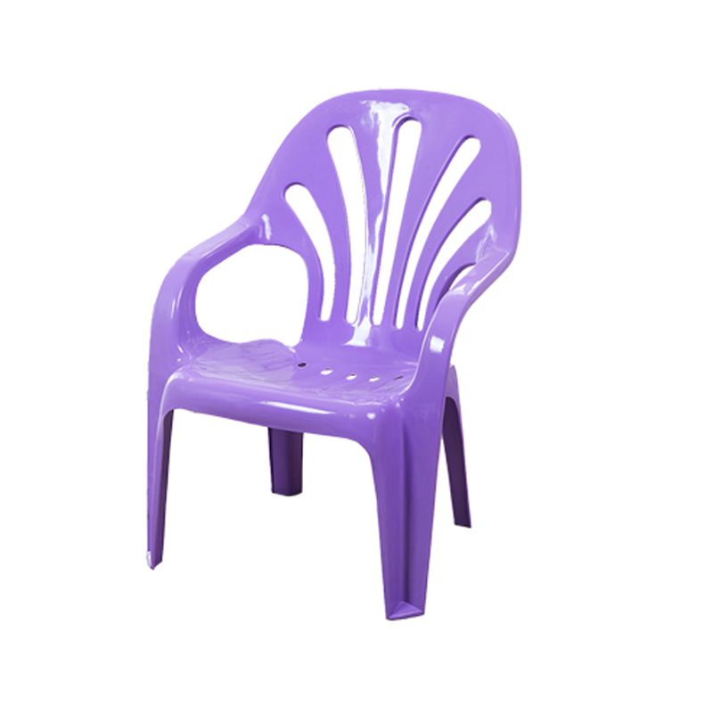 Modern Plastic Dining Arm Chairs Indoor Stackable Windsor Dining Armchair