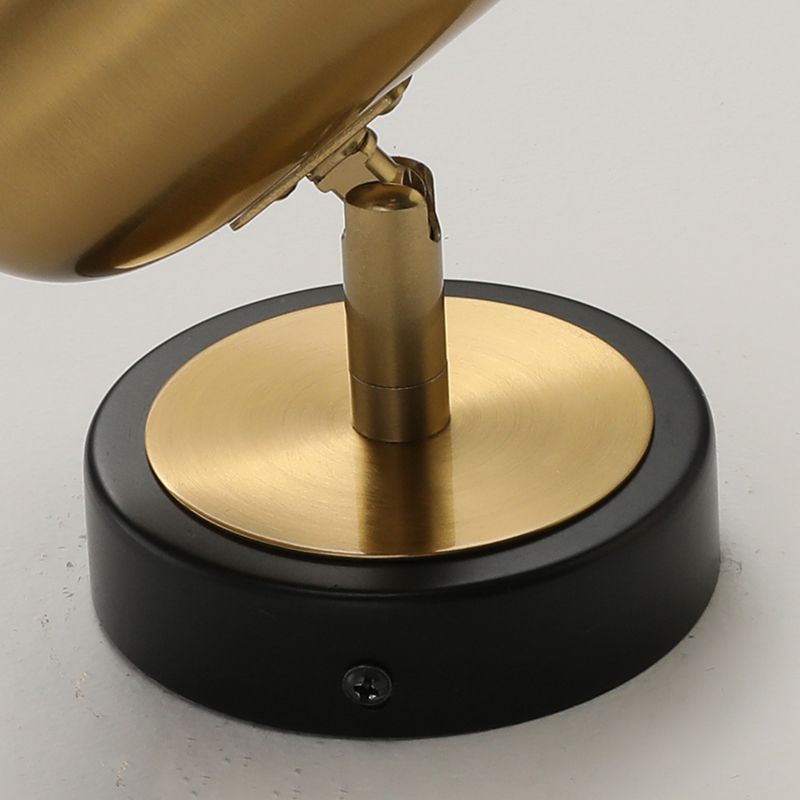 Modern Simple Metal Wall Light Cylinder Shape Rotatable Wall Lamp for Living Room