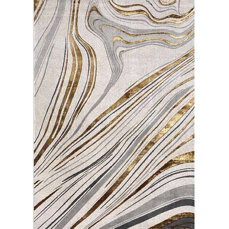 Multi Colored Calming Rug Polypropylene Abstract Pattern Indoor Rug Easy Care Stain-Resistant Carpet for Living Room