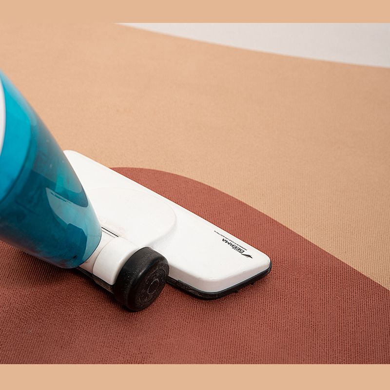 Aprikoseton Home Dekoration Teppich Einfachheit Farbblock gedruckter Fläche Teppich Polyester mit nicht rutscher Backing Teppich