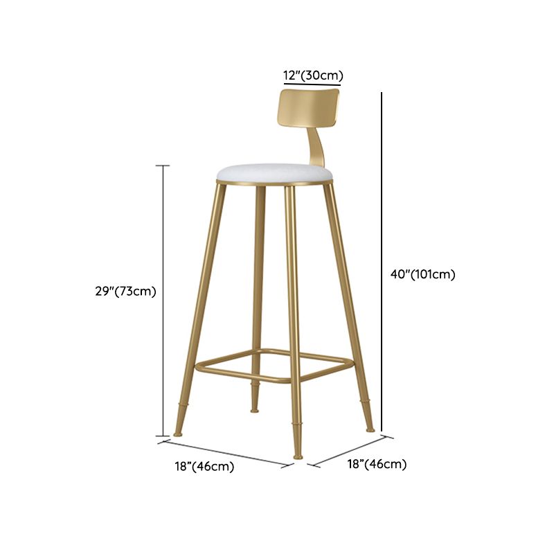 Glam Style Bar Table Set 1/2 Pcs White Granite Bar Table Set