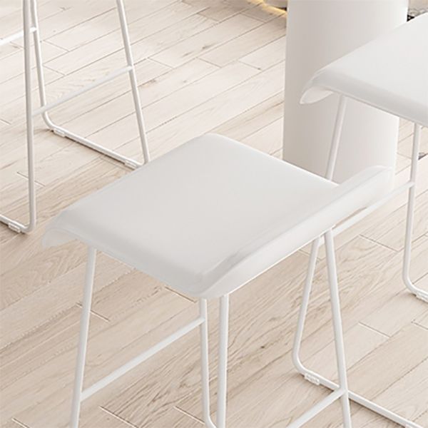 Modern Style Bar-stool Solid Wave Seat Counter Bar Stool with Metal Legs