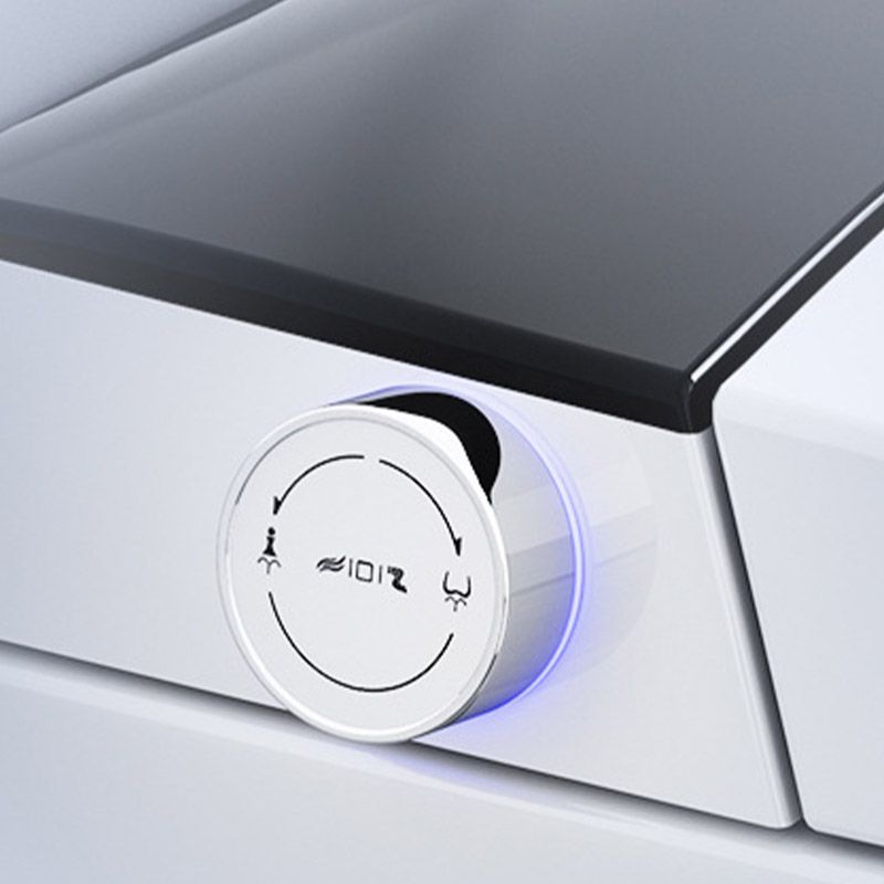 Contemporary 1-Piece Toilet Wall-mount Urine Toilet with Slow Close Seat for Washroom