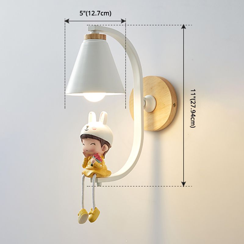 Conical Kids Slaapkamer Wand SCONCE LICHTING METAL NORDISCHE STYL SCONCE LICTE FICUTUUR