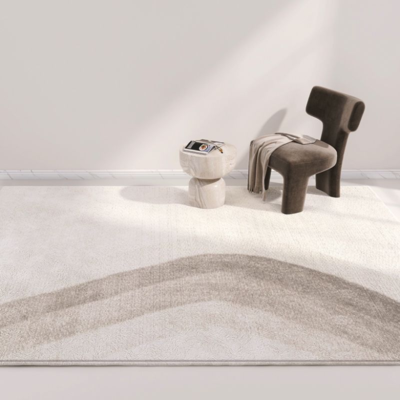 Modern Area Carpet Leisure Contrast Panel Indoor Rug Polyester Rug with Non-Slip Backing