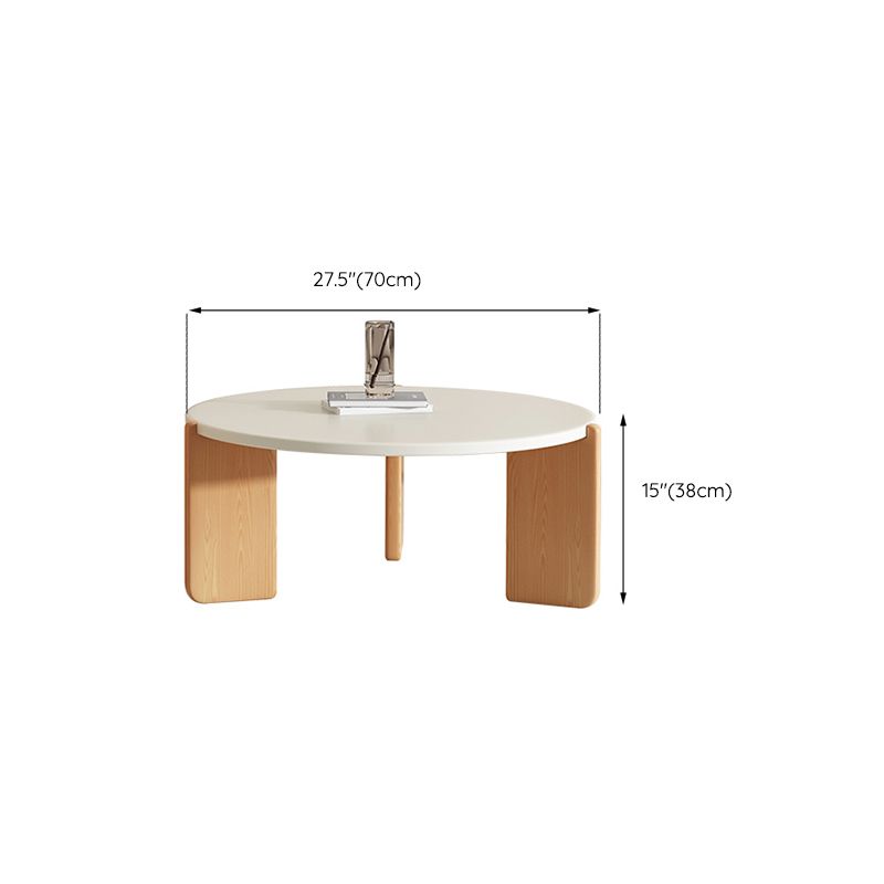 3 Legs Coffee Table Set Modern No Distressing Round Wood Coffee Table