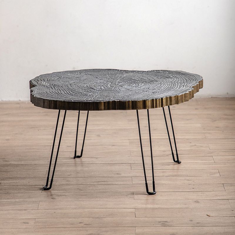Contemporary Solid Wood Coffee Table Espresso Wood Coffee Table