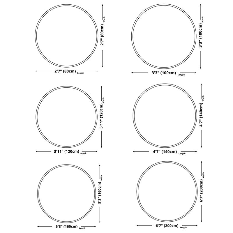Runder gelber Ton traditioneller Innenteppich Polyester Ethnischer Druckteppich nicht rutschfestem Innenteppich für Wohnzimmer
