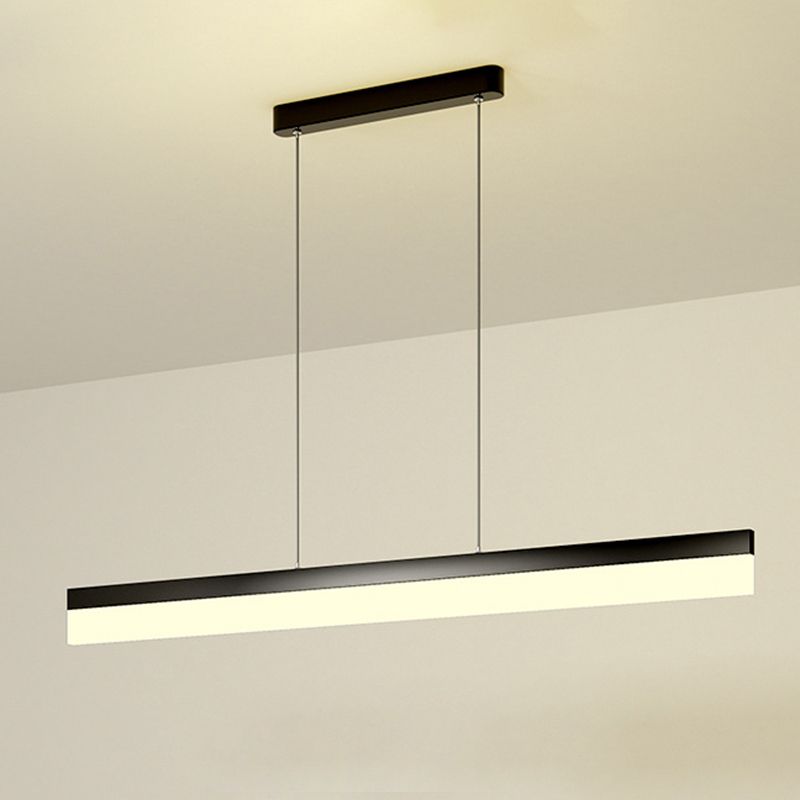 Modern Minimalist Style Linear Pendant Lighting Fixture Acrylic Hanging Lamps for Living Room