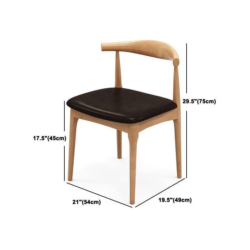 Modern Dining Set 1/2/7 Pcs Round Dining Table with Cow Horn Chairs