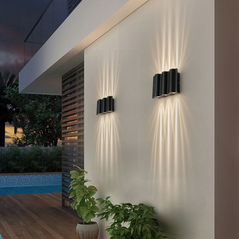 Forma geométrica Iluminación de pared de metal Modern Lights Lighting Montar en negro