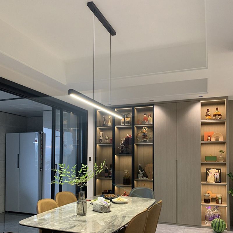 LED Island Light Modern Island Hanging Light with Acrylic Shade for Dining Room
