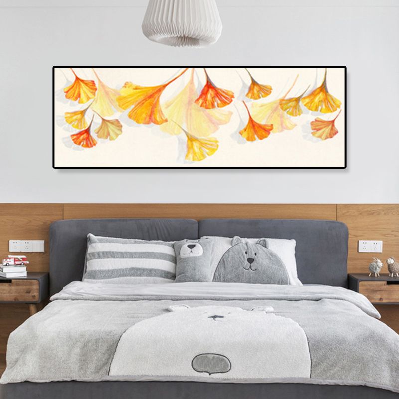 Textured Still Life Drawing Wall Art Canvas Nordic Style Wall Decor for Living Room