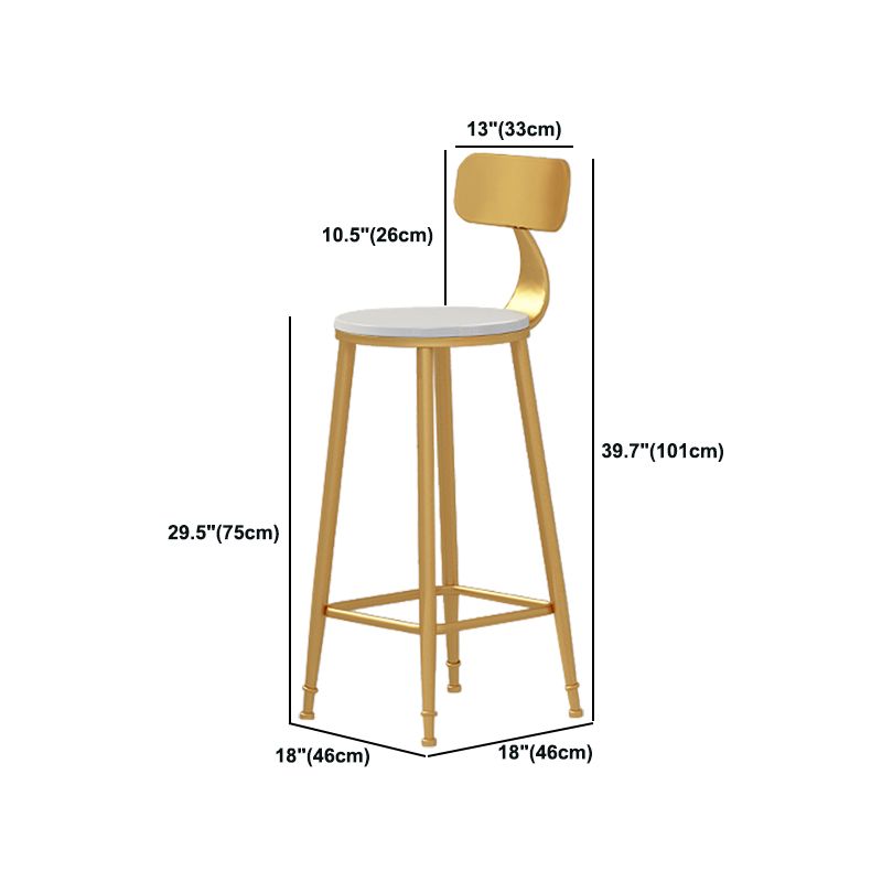 Glam Rectangle Bar Pub Table Set 1/2/5/9 Pieces White and Gold Counter Set
