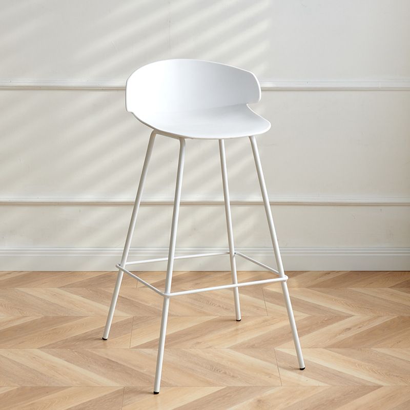 Nordic Style Metal Bar-stool Plastic Counter Bar Stool for Indoor Use