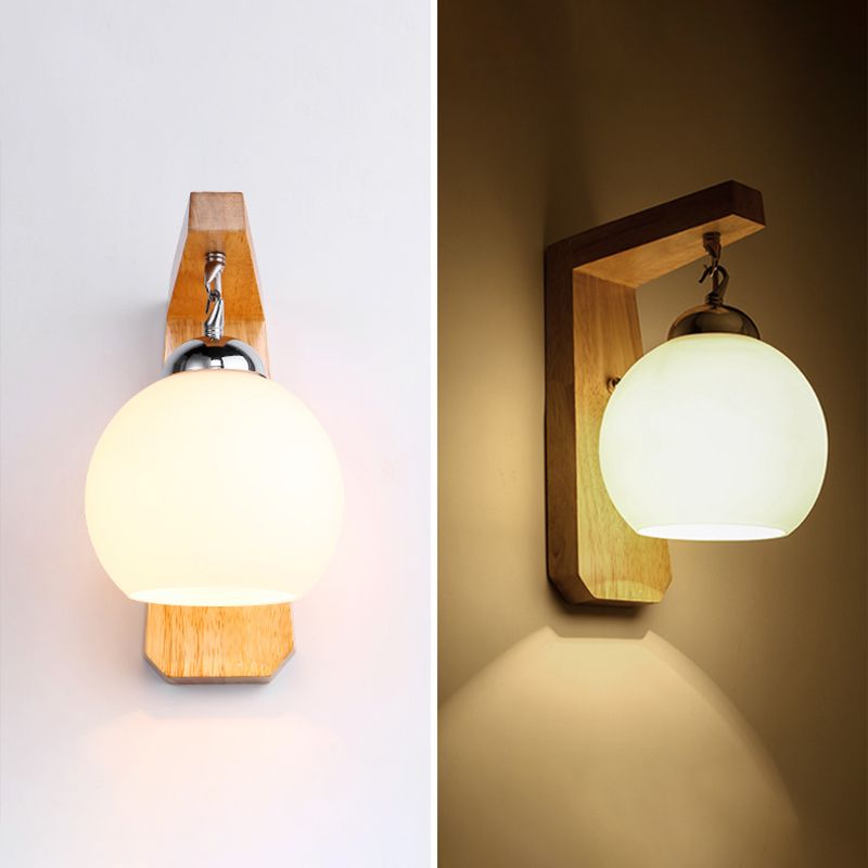 Licámetro de pared de madera de color logar