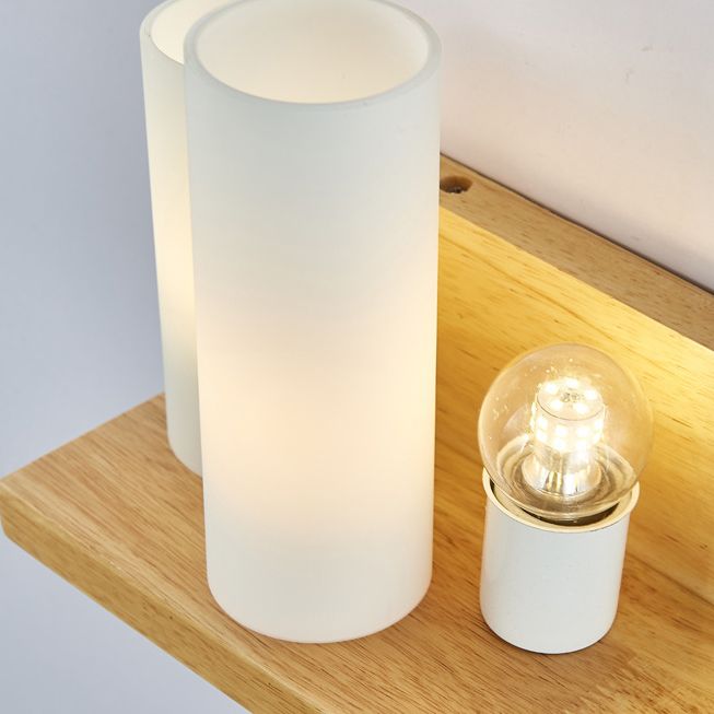 Nordic Creative Style Mur Mur Light Tifce Wood Wall Lampe