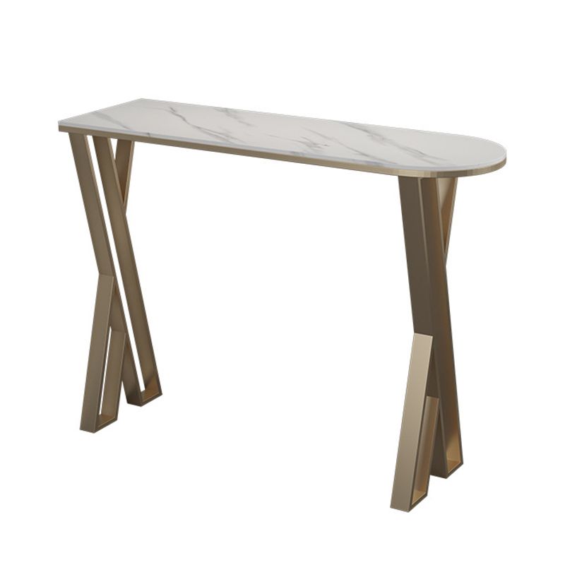 Contemporary 1/2/3/5 Pieces Bar Table Set Rectangle Bar Table with High Metal Stools