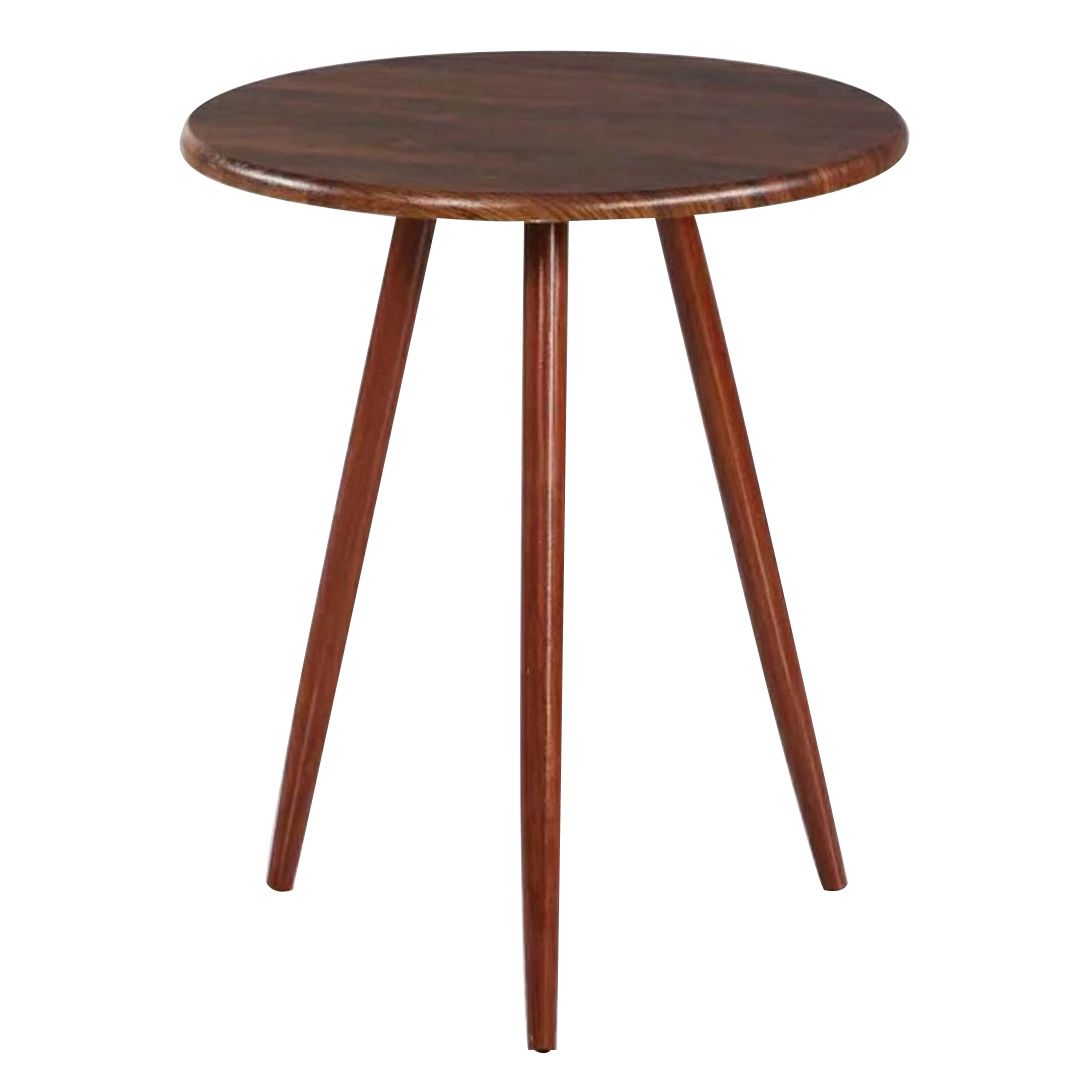28.74" Tall Contemporary Style Side End Table Wooden 3 Legs Round Sofa Side Accent Table