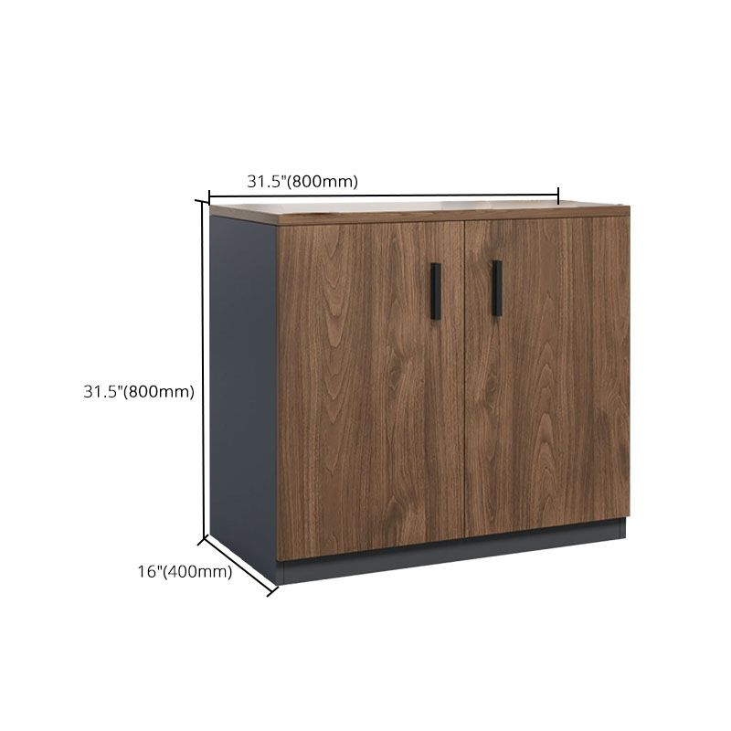 Modern Brown Engineered Wood Filing Cabinet with Drawers for Home Office