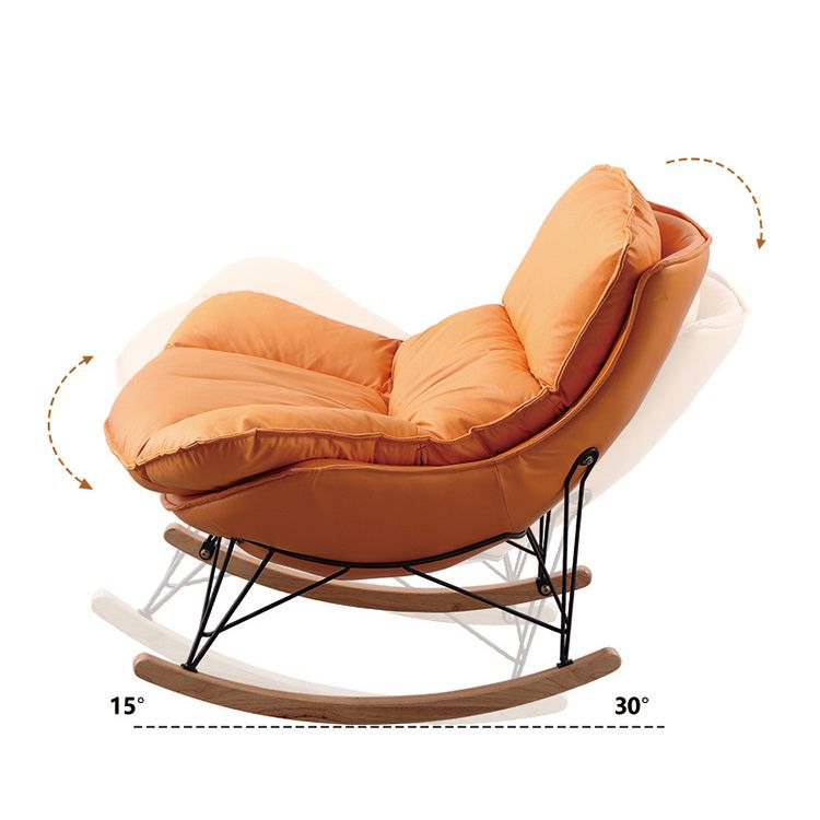 Home Nursery Rocking Chair Modern Simple Style Sofa Rocking Chair