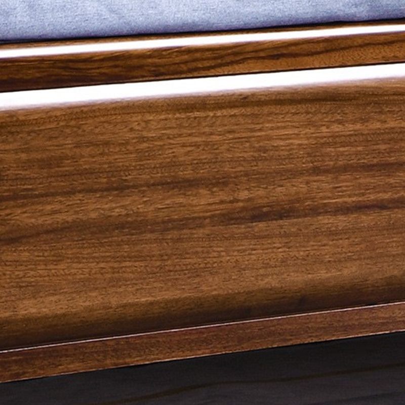 84.65 inch Wide Traditional Bed Frame Wooden Bed with Headboard