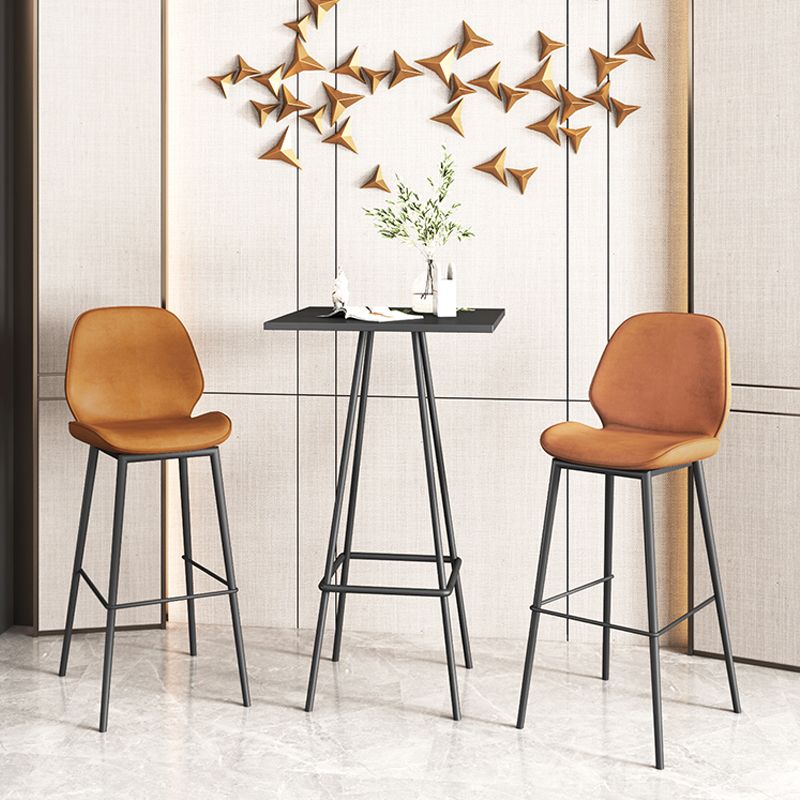 Industrial Bucket Counter & Bar Stool Footrest Metal Indoor Counter Chair