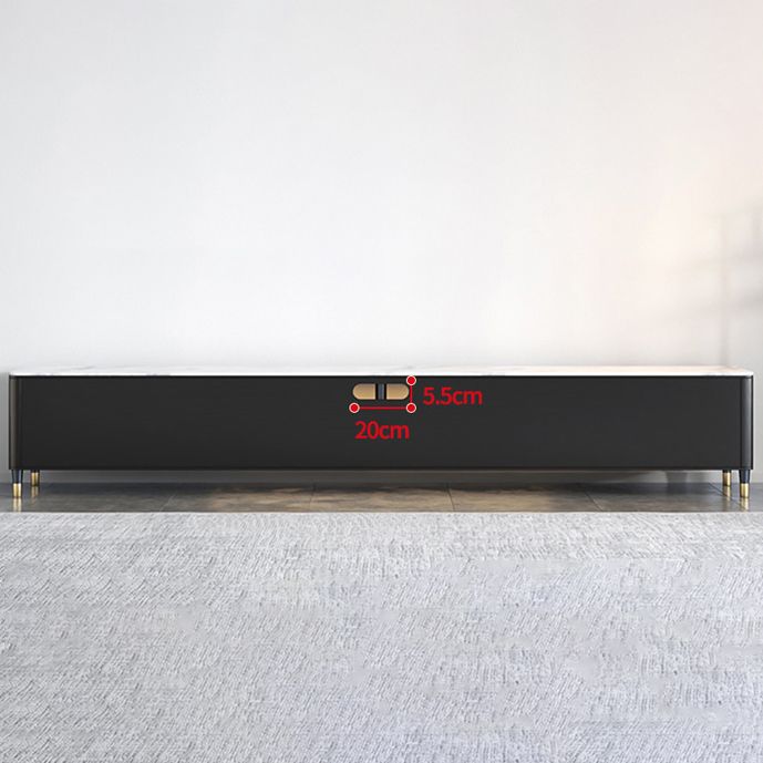 17.75"W TV Stand Glam Style Enclosed Storage TV Console with 4 Drawers