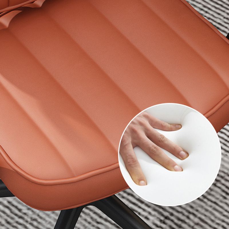 Faux Leather Task Chair Modern Adjustable Tilt Mechanism Office Chair