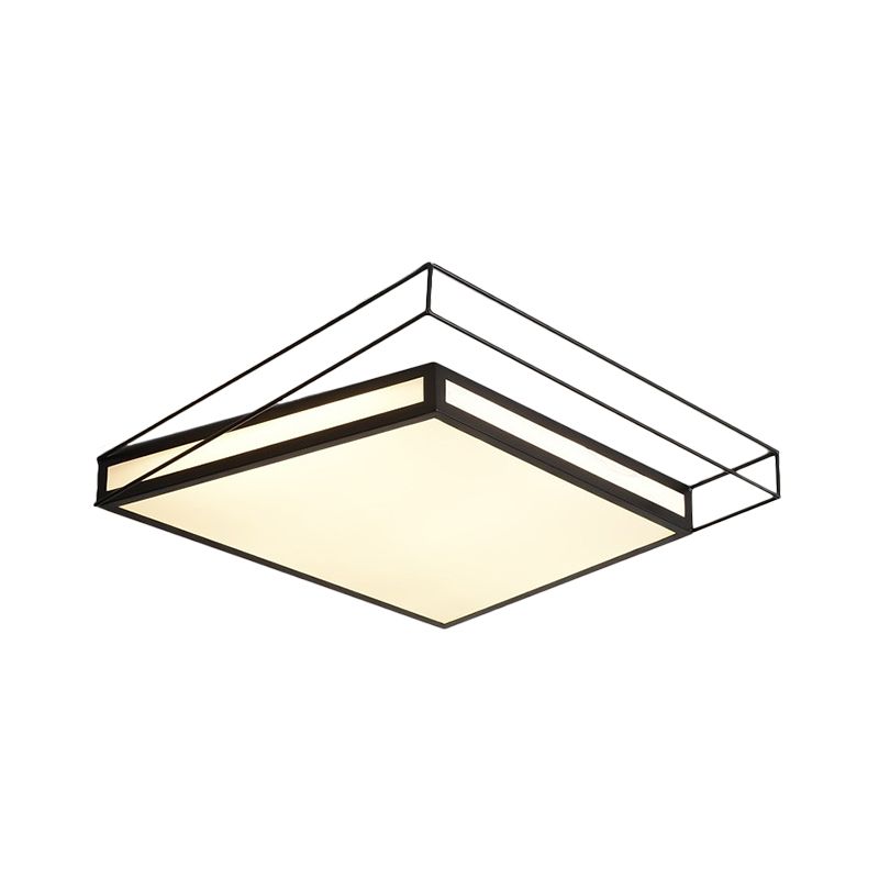 Hexágono negro/gris/luz empotrada cuadrada, montaje empotrado de techo Led acrílico moderno en tercera marcha