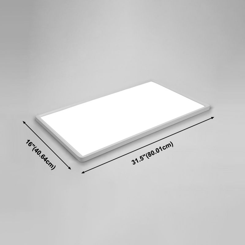 Éclairage de plafond affleurant blanc de lumières montées par plafond modernes carrés de LED