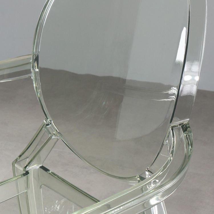Silla lateral de comedor de plástico de estilo nórdico, sillas laterales con brazo para cocina
