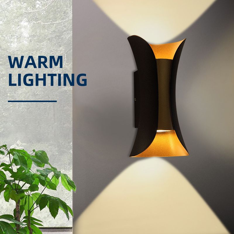 Curl 2 Lights Flush Wandleuchter Aluminium Moderner Wandbeleuchtung mit Wandleuchten