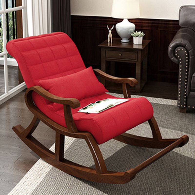 Mid-Century Recliner Chair Tufted Cushions Recliner Chair With A Lumbar Pillow