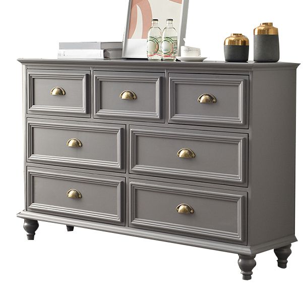 Contemporary 13.7" Wide Storage Chest 6 Soft-Close Drawers Chest